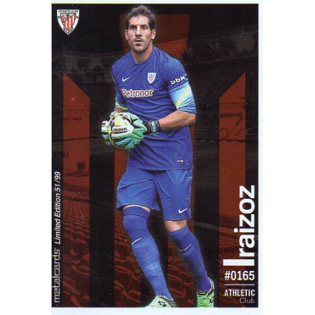 Gorka Iraizoz Metalcard Limited Edition Athletic Club Las Fichas Quiz Liga 2016 Official Quiz Game Collection