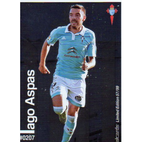Iago Aspas Metalcard Limited Edition Celta Las Fichas Quiz Liga 2016 Official Quiz Game Collection