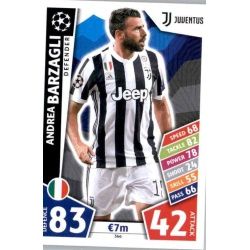 Andrea Barzagli Juventus 366 Match Attax Champions 2017-18