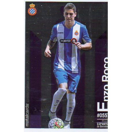 Enzo Roco Metalcard Limited Edition Espanyol Las Fichas Quiz Liga 2016 Official Quiz Game Collection