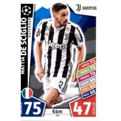 Mattia De Sciglio Juventus 368 Match Attax Champions 2017-18