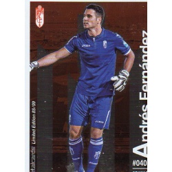Andrés Fernández Metalcard Limited Edition Granada Las Fichas Quiz Liga 2016 Official Quiz Game Collection