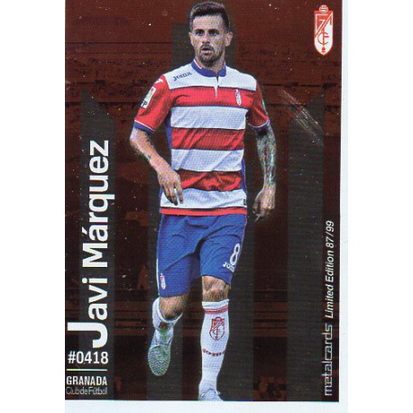 Javi Márquez Metalcard Limited Edition Granada Las Fichas Quiz Liga 2016 Official Quiz Game Collection