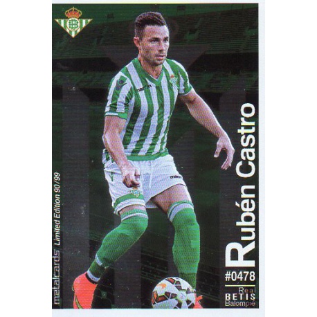 Rubén Castro Metalcard Limited Edition Betis Las Fichas Quiz Liga 2016 Official Quiz Game Collection