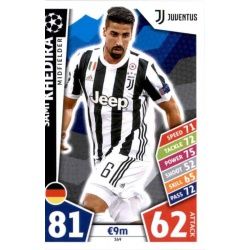 Sami Khedira Juventus 369 Match Attax Champions 2017-18