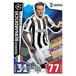 Federico Bernardeschi Juventus 371 Match Attax Champions 2017-18