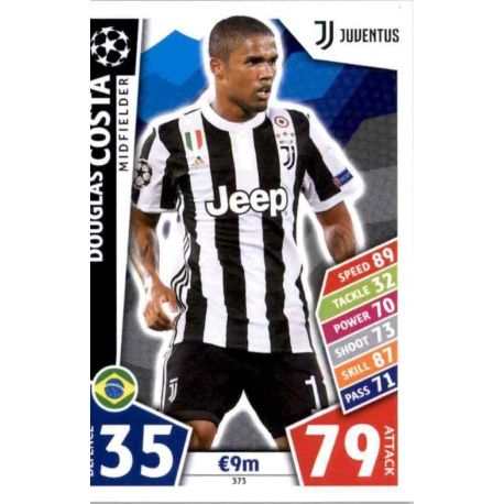 Douglas Costa Juventus 373 Match Attax Champions 2017-18