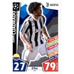 Juan Cuadrado Juventus 375 Match Attax Champions 2017-18