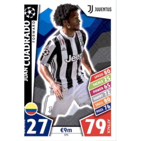 Juventus Sticker 208 Juan Cuadrado Champions League 17/18 
