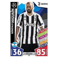 Gonzalo Higuaín Juventus 376 Match Attax Champions 2017-18