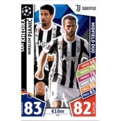 Sami Khedira - Miralem Pjanić - Midfield Duo Juventus 378 Match Attax Champions 2017-18