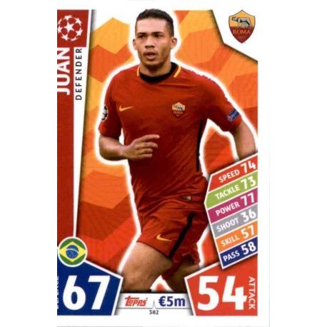 Juan Roma 382 Match Attax Champions 2017-18