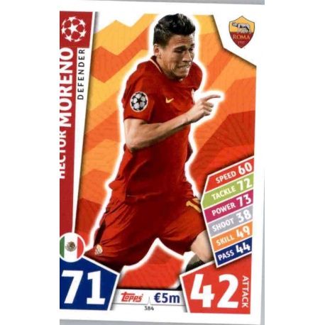 Héctor Moreno Roma 384 Match Attax Champions 2017-18
