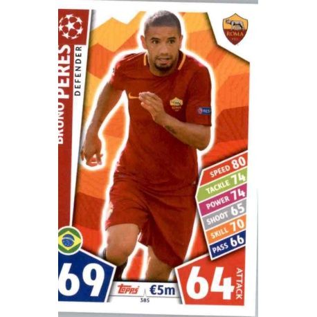 Bruno Peres Roma 385 Match Attax Champions 2017-18