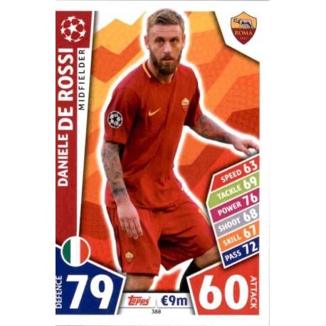 Daniele De Rossi Roma 388 Match Attax Champions 2017-18