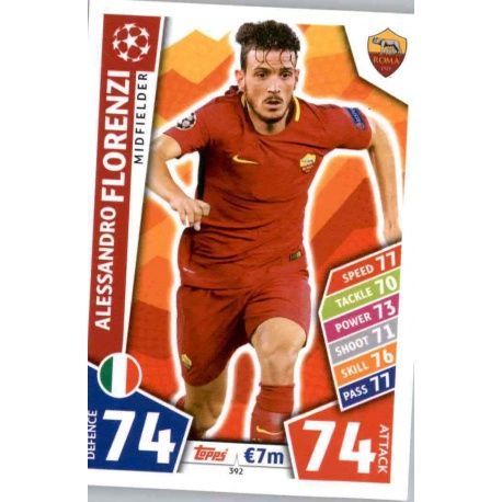 Alessandro Florenzi Roma 392 Match Attax Champions 2017-18