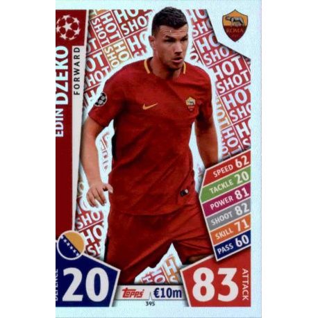 Edin Džeko - Hot Shot Roma 395 Match Attax Champions 2017-18