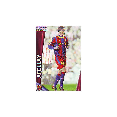 Afellay Barcelona 15 Las Fichas de la Liga 2012 Official Quiz Game Collection