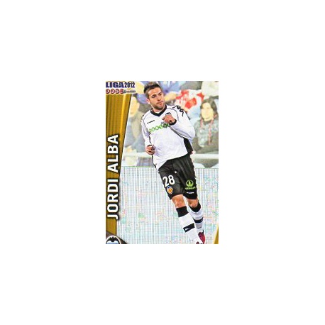 Jordi Alba Valencia 66 Las Fichas de la Liga 2012 Official Quiz Game Collection