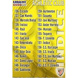 Índice Athletic Club 157 Las Fichas de la Liga 2012 Official Quiz Game Collection