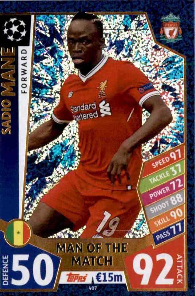 Buy Online Cards from Sadio Mané Liverpool Man of the Match