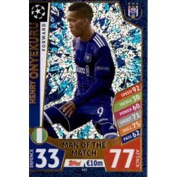 Henry Onyekuru Man of the Match 412 Match Attax Champions 2017-18