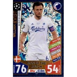 William Kvist Man of the Match 413 Match Attax Champions 2017-18