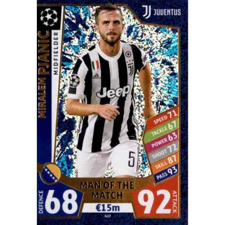 Miralem Pjanić Man of the Match 417 Match Attax Champions 2017-18