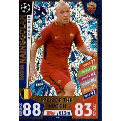 Radja Nainggolan Man of the Match 418 Match Attax Champions 2017-18