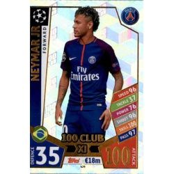 Neymar Jr UCL 100 Club XI 429 Match Attax Champions 2017-18