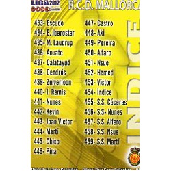 Índice Mallorca 454 Las Fichas de la Liga 2012 Official Quiz Game Collection