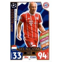 Arjen Robben UCL AllStar XI 437 Match Attax Champions 2017-18