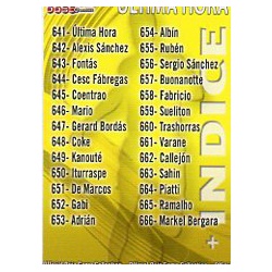 Índice UH I 641 Las Fichas de la Liga 2012 Official Quiz Game Collection