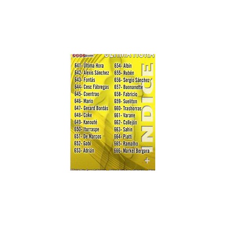 Índice UH I 641 Las Fichas de la Liga 2012 Official Quiz Game Collection