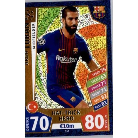 Arda Turan Hat-Trick Hero 442 Match Attax Champions 2017-18