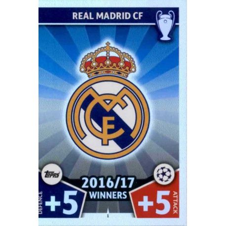 Escudo Real Madrid 1 Match Attax Champions 2017-18