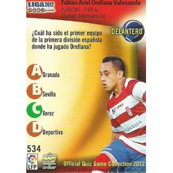 Orellana Error Granada Bajas 534 Las Fichas de la Liga 2012 Official Quiz Game Collection