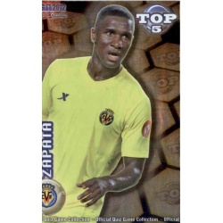 Zapata Top Dorado Villarreal 575 Las Fichas de la Liga 2012 Official Quiz Game Collection