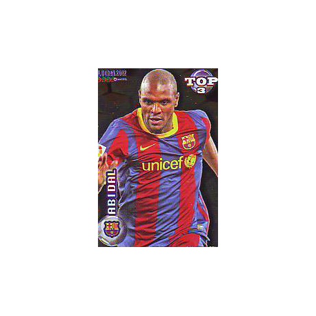 Abidal Top Dorado Barcelona 577 Las Fichas de la Liga 2012 Official Quiz Game Collection