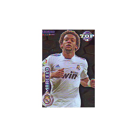 Marcelo Top Dorado Real Madrid 578 Las Fichas de la Liga 2012 Official Quiz Game Collection