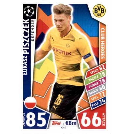 Łukasz Piszczek Club Heroes CH5 Match Attax Champions 2017-18