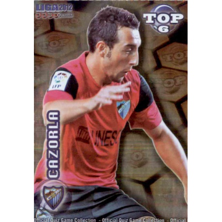 Cazorla Top Gold Málaga 591 Las Fichas de la Liga 2012 Official Quiz Game Collection