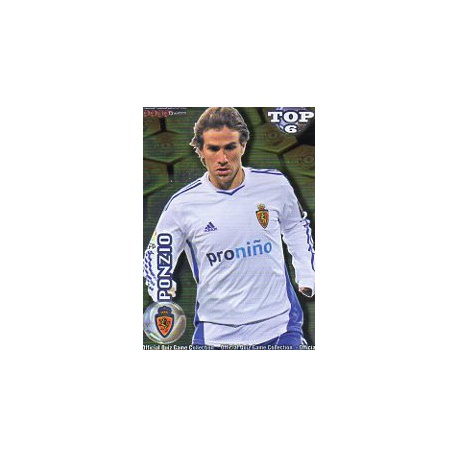 Ponzio Top Dorado Real Zaragoza 592 Las Fichas de la Liga 2012 Official Quiz Game Collection