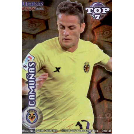 Camuñas Top Dorado Villarreal 597 Las Fichas de la Liga 2012 Official Quiz Game Collection