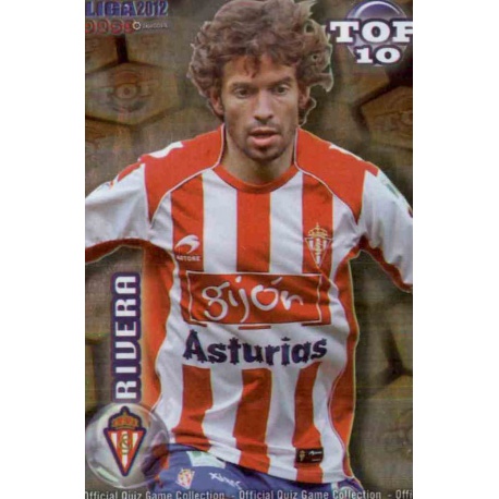 Rivera Top Dorado Sporting Gijón 618 Las Fichas de la Liga 2012 Official Quiz Game Collection