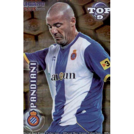 Pandiani Top Dorado Espanyol 625 Las Fichas de la Liga 2012 Official Quiz Game Collection
