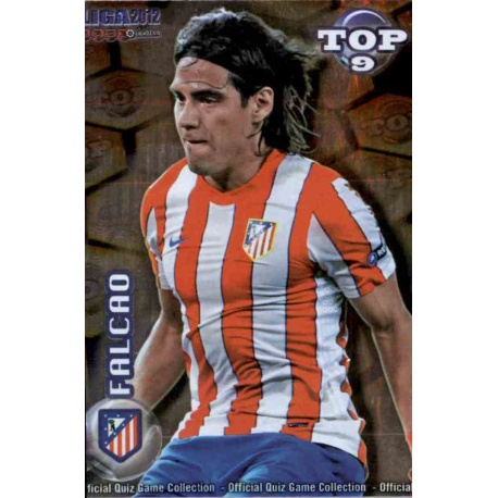 Falcao Top Dorado Atlético Madrid 626 Las Fichas de la Liga 2012 Official Quiz Game Collection