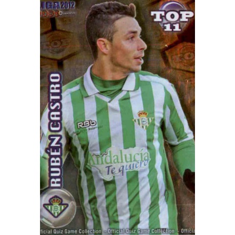 Rubén Castro Top Dorado Betis 638 Las Fichas de la Liga 2012 Official Quiz Game Collection