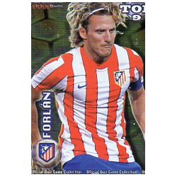 Forlan Top Dorado Baja Atlético Madrid Las Fichas de la Liga 2012 Official Quiz Game Collection