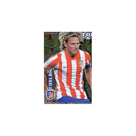 Forlan Top Gold Baja Atlético Madrid Las Fichas de la Liga 2012 Official Quiz Game Collection